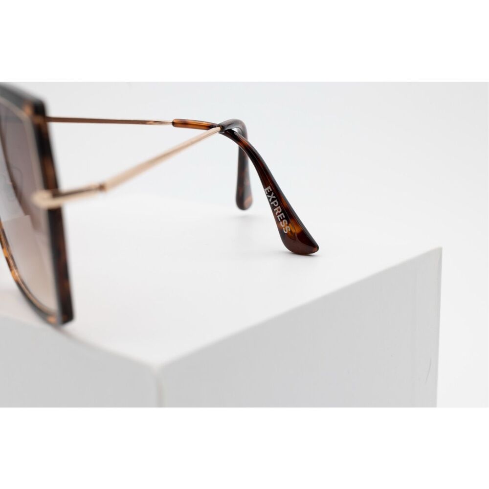 Express Oversized Tortoiseshell Gradient Sunglass… - image 3